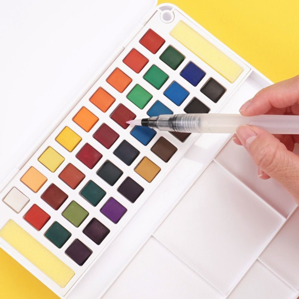 With Water Brush Pen Watercolo - Watercolor Paint Set Solid Pigment review and price