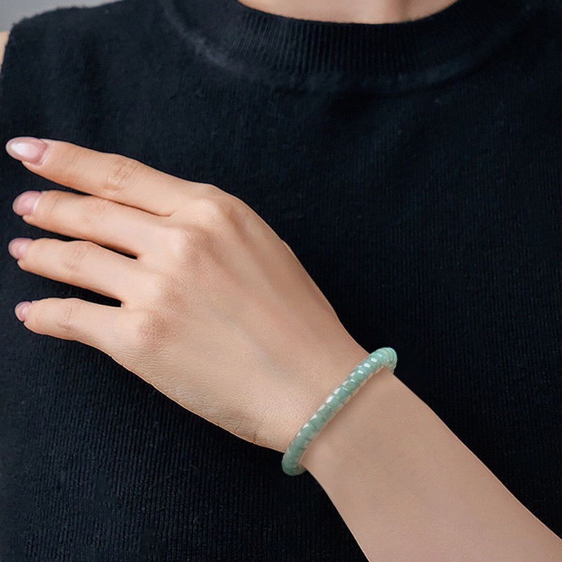 Natural Grade A Jadeite Blue W - Beading review and price