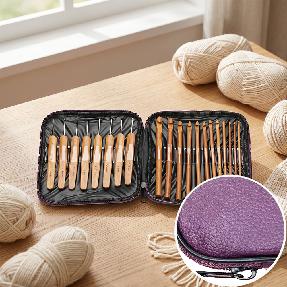 74pcs Bamboo Crochet Hooks Set - Craft Tools review and price