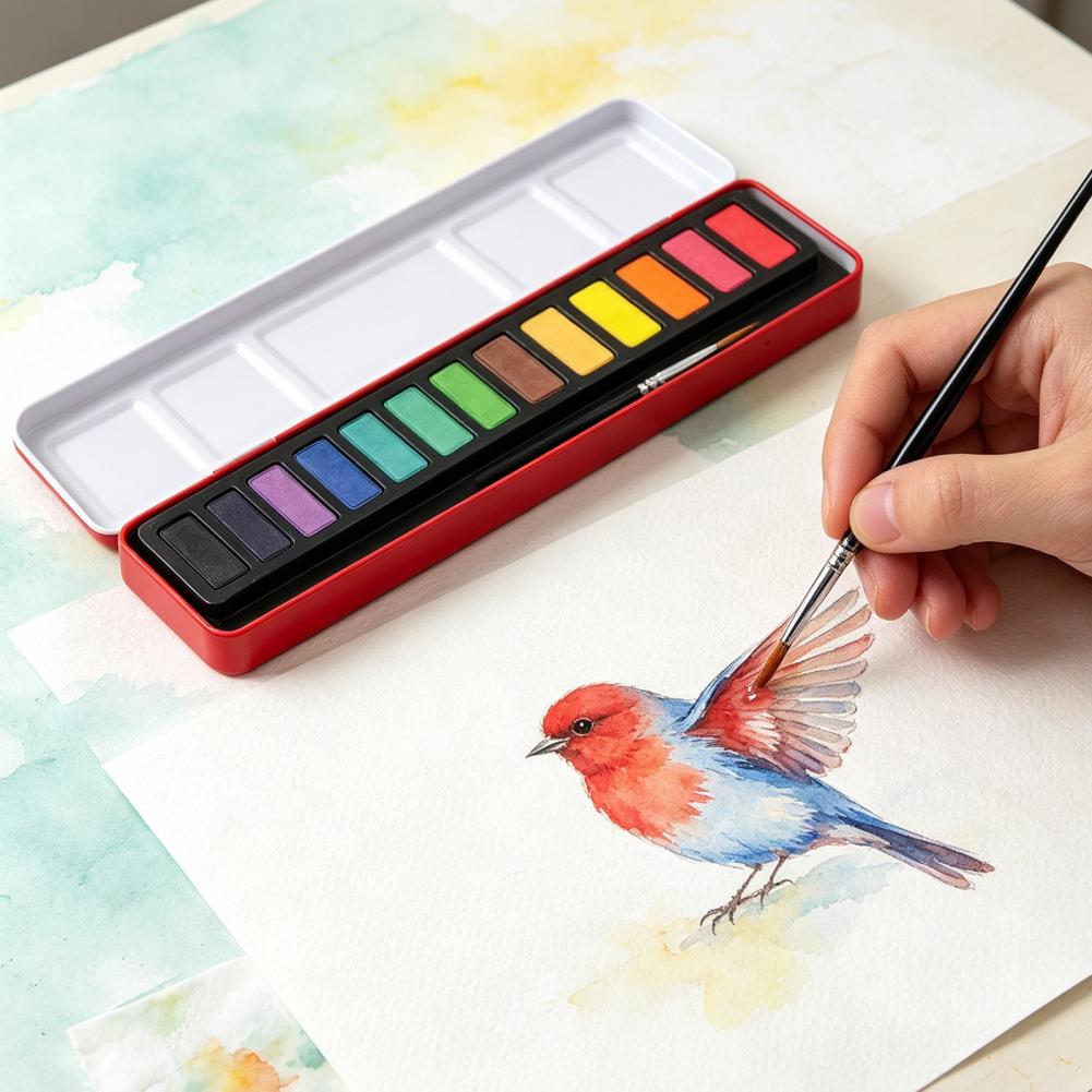 Portable Watercolor Paint Set  - Watercolor Paint Set Solid Pigment review and price